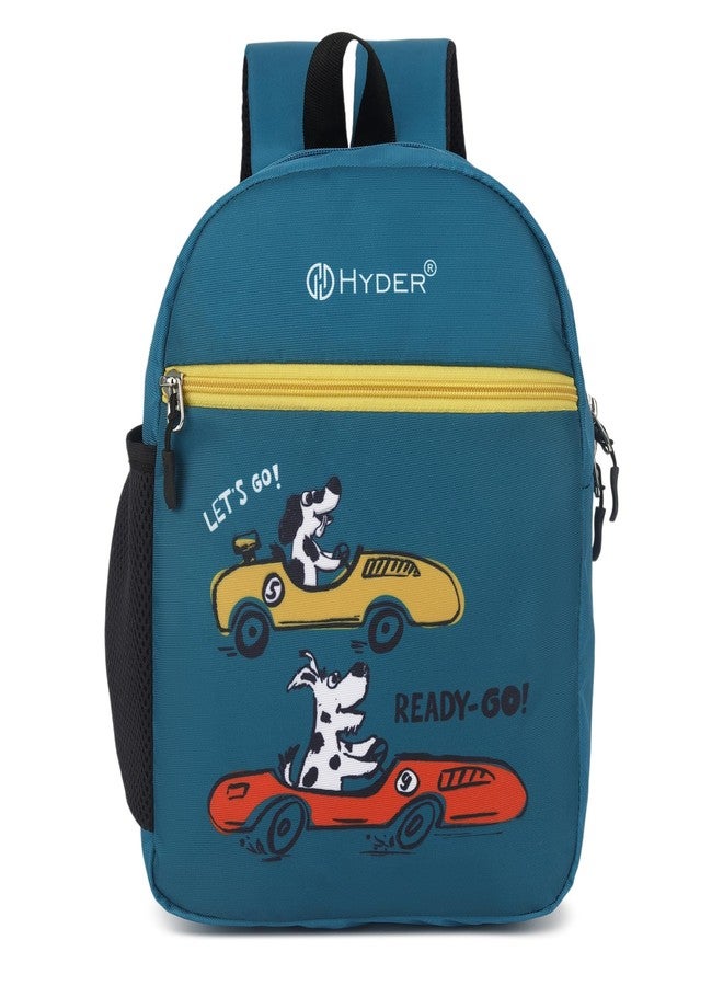 HYDER Kids 10L Cartoon Printed Best Stylish Lightweight Spacious Waterproof Casual/Picnic/School Bag/Backpack for Children Boys And Girls (Car Race) - Image 1